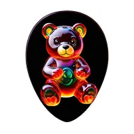gummy bear sitting tattoo design idea