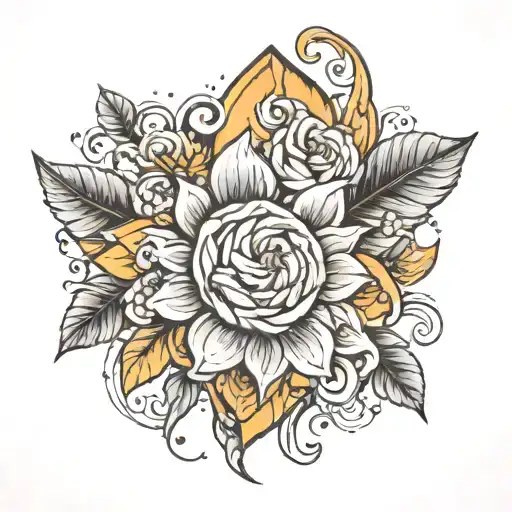 the name Amber tattoo design idea