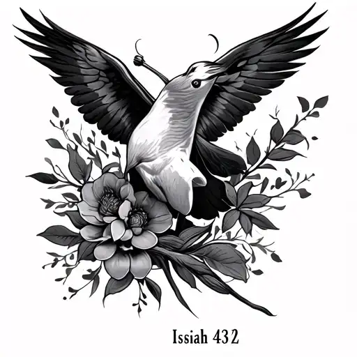 Isaiah 43:2 tattoo design idea