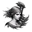 Athena tattoo design idea