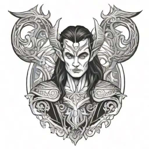 Loki tattoo design idea