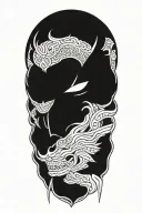 Yoshimitsu Tekken tattoo design idea