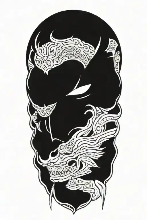 Yoshimitsu Tekken tattoo design idea