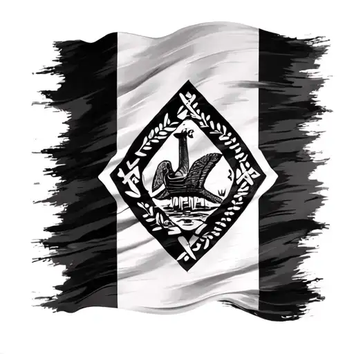 Belize Flag tattoo design idea