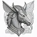 Anubis Scales tattoo design idea