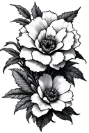 hells paradise flower tattoo design idea