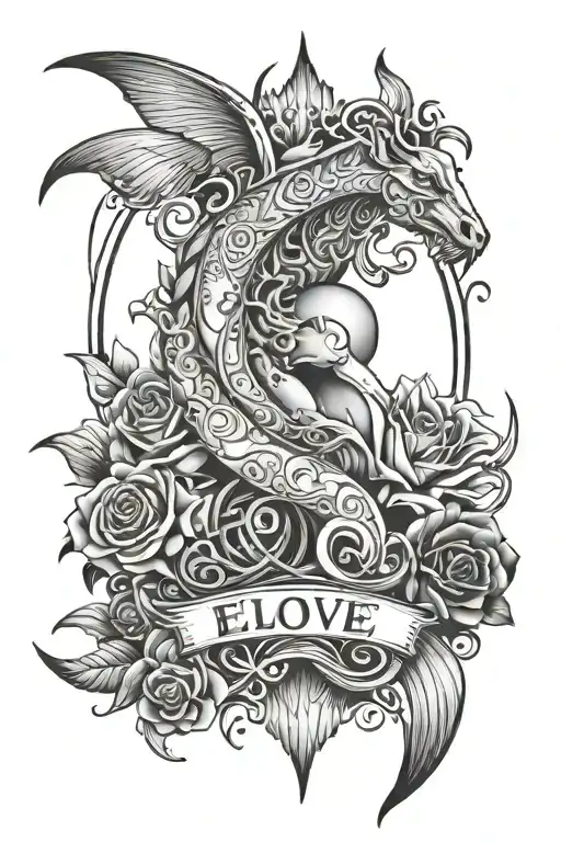 evolve or repeat it" tattoo design idea