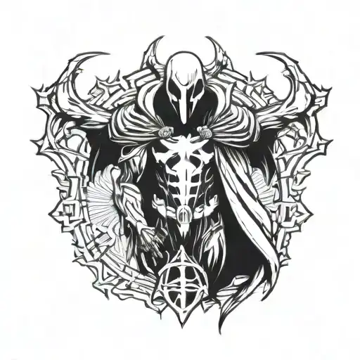 Spawn de Marvel tattoo design idea