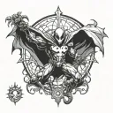 Spawn de Marvel tattoo design idea