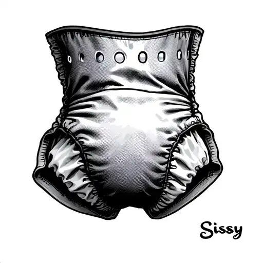 Sissy diaper slave tattoo design idea