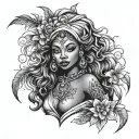 Oshun tattoo design idea