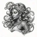 Oshun tattoo design idea