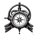 Hunting Compass tattoo design idea