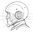 surrealism daft punk tattoo design idea