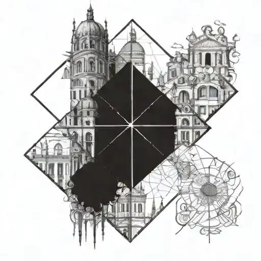 as above so below, venice, london, rome tattoo design idea