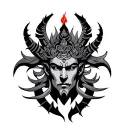 Vajra tattoo design idea