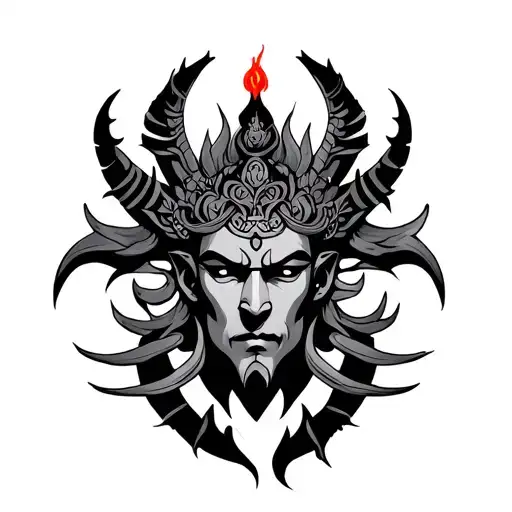 Vajra tattoo design idea