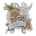 name tattoo Ferdinand tattoo design idea