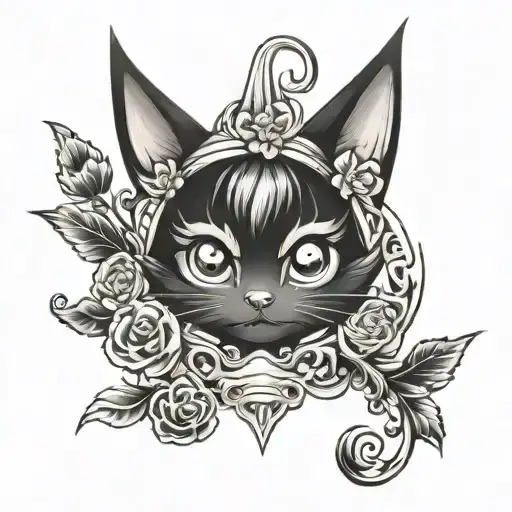 Kuromi tattoo design idea