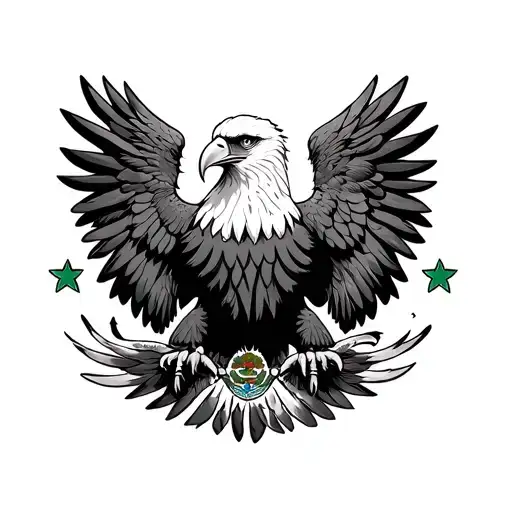 mexican eagle tattoo design idea