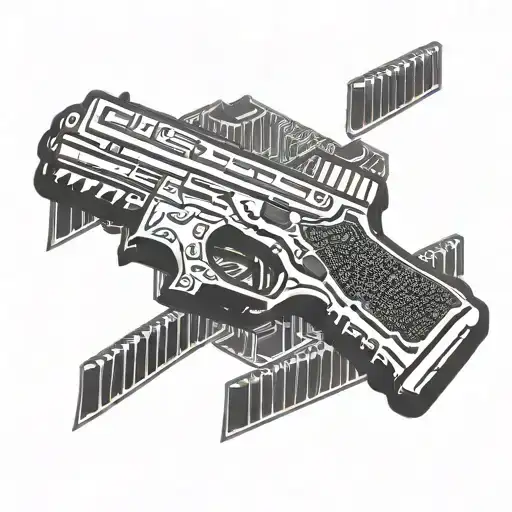 glock 17 gen 5 tattoo design idea