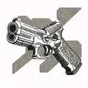 glock 17 gen 5 tattoo design idea