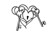 key and lock intertwined with a heart tattoo design idea