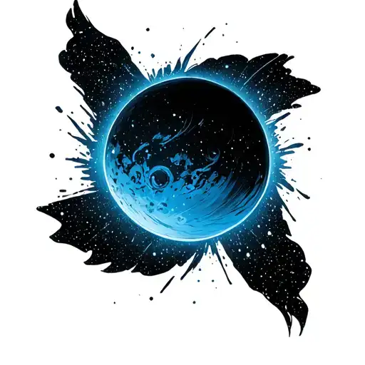 Pale Blue Dot tattoo design idea