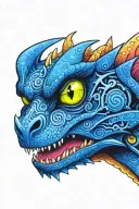 Toothless Dragon tattoo design idea