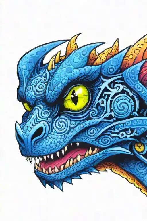 Toothless Dragon tattoo design idea