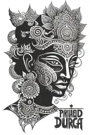 PRAHALAD DURGA tattoo design idea