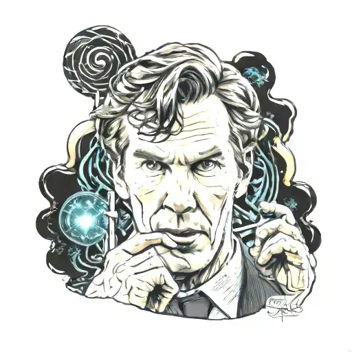 Benedict Cumberbatch Lollipop tattoo design idea