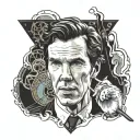 Benedict Cumberbatch Lollipop tattoo design idea