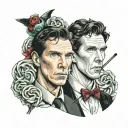 Benedict Cumberbatch Lollipop tattoo design idea