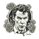 Benedict Cumberbatch Lollipop tattoo design idea