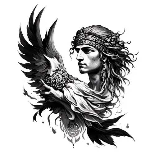 I want to blend my forearm tattoos into a half forearm sleeve, I like Roman, Greek, and Norse mythology I also like phil tattoo design idea
