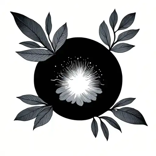 minimalist nature and empathy  tattoo design idea
