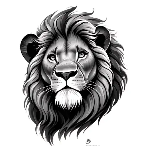 simba lion king tattoo design idea