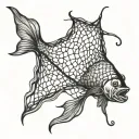 Fishing Net tattoo design idea
