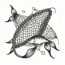 Fishing Net tattoo design idea