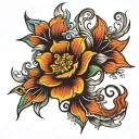 Shading filling tattoo design idea