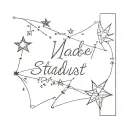 the phrase "made of stardust and poetry" tattoo design tattoo design idea