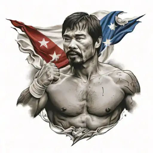 manny Pacquiao Philippine flag tattoo design idea