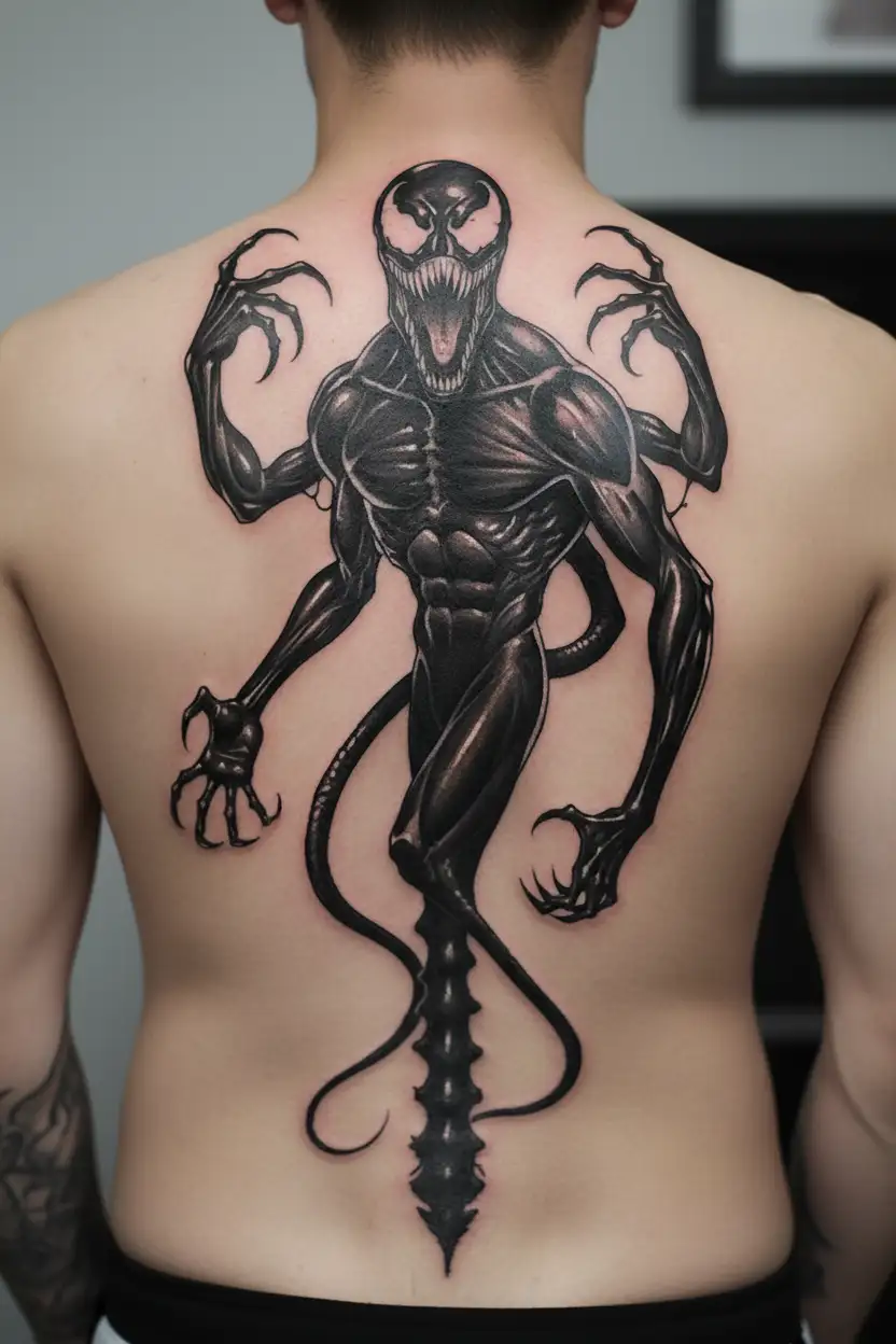 Venom tattoo design idea