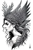 Artemis goddess tattoo design idea