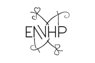ENHP initials with hearts surrounded tattoo design idea