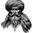 baba deep singh tattoo design idea