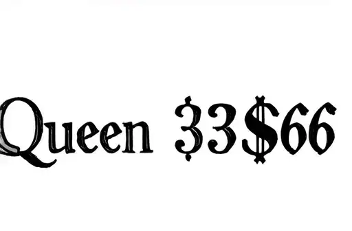 "Queen 333$666
" tattoo design idea
