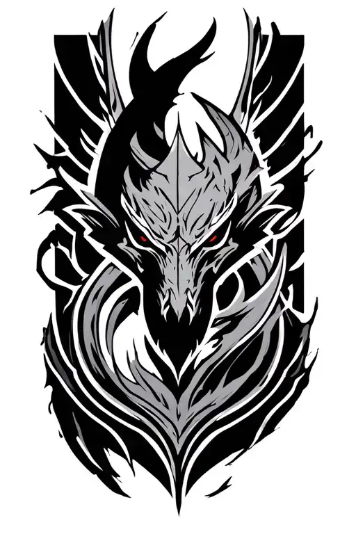 skyrim logo tattoo design idea