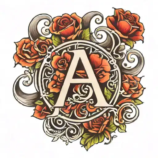 Initial b, R, t, c, H strengths symbol  tattoo design idea